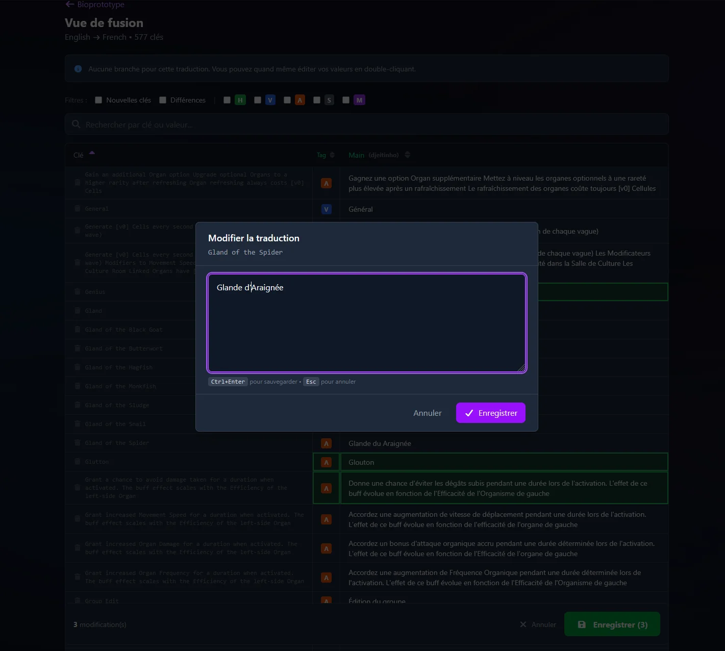 UnityGameTranslator web editor with validation